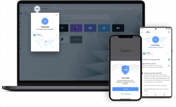Бесплатный vpn опера