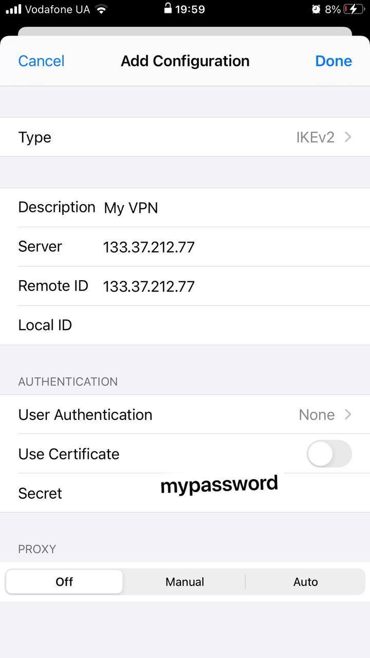 Что такое конфигурация vpn на айфоне