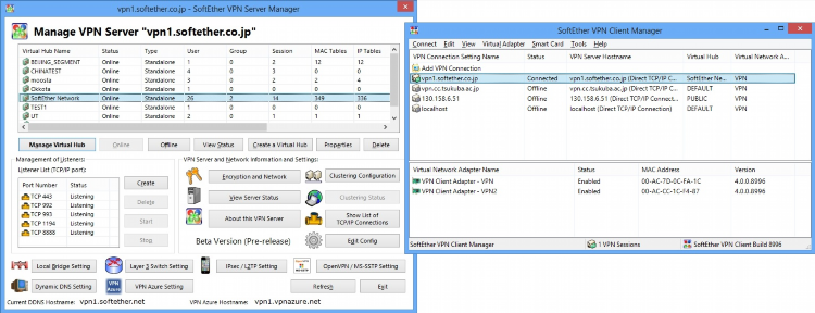 Softether vpn client настройка